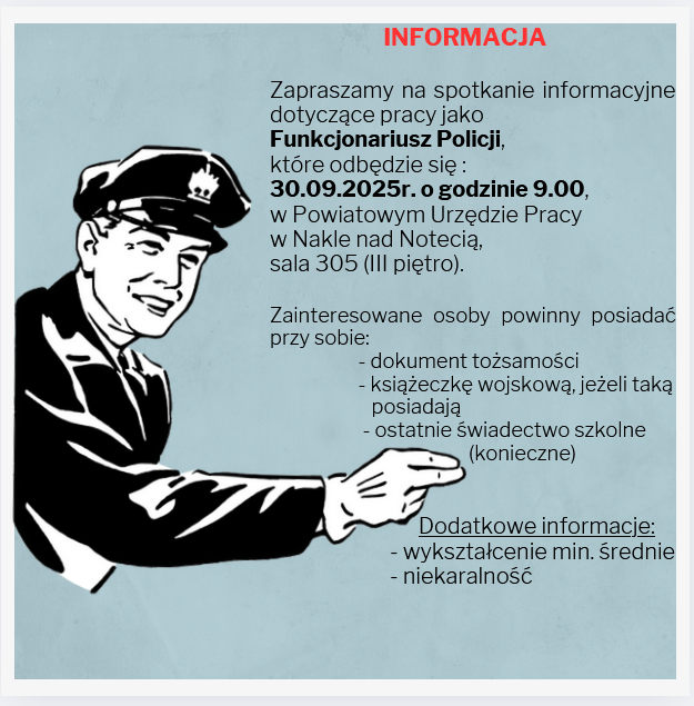Zdjęcie artykułu Zapraszamy na spotkanie informacyjne dotyczące pracy jako Funkcjonariusz Policji.